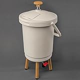 JUWEL BOKASHI Komposter „Sensei“ (Nutzinhalt: ca. 11 Liter, Durchmesser: 27 cm, Höhe: 57 cm, Simple und hygienische Bedienung, eingebauter Aktivkohlefilter,) 20200