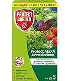 PROTECT GARDEN Protect MaXX Schneckenkorn, Ködergranulat zur Schneckenbekämpfung im Garten und Gewächshaus, Vorteilspack 4x250 g für 4x500 m²