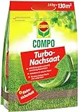 COMPO Turbo Nachsaat - Schnellkeimende Rasensaat - Premium Rasensamen mit Keimsicherheit - 2,6kg für 130 m²